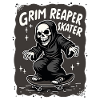 Skateboarding Sensenmann – Grim Reaper Style