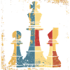 Chess Queen and King Graphic