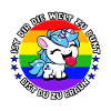 Cooles Einhorn mit Spruch