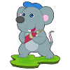 Mouse Bottle of Red Wine