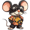 Mouse Comic Funny Summer