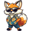 Fox Comic Funny Summer