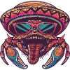 Crab Crab Funny Sombrero