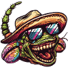 Worm Funny Sombrero