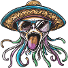 Jellyfish Funny Sombrero