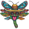 Dragonfly Funny Sombrero
