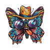 Butterfly Funny Sombrero