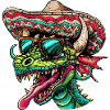Dragon Funny Sombrero