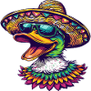 Duck Funny Sombrero