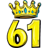 61 Number Jersey Crown