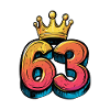 63 Number Jersey Crown