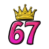 67 Numéro Jersey Couronne