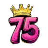75 Number Jersey Crown