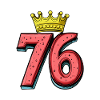 76 Number Jersey Crown
