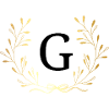 Buchstabe g Goldene Blumenkrone
