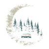 Camper in the moonlight