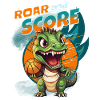 Basketball Dinosaur T-Rex Basketball Player
