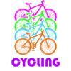 Cycling ist bunte Lebensfreude