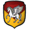 Coat of arms silver Pegasus