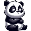 Divertente Panda Comic Stravagante Toro Scettico