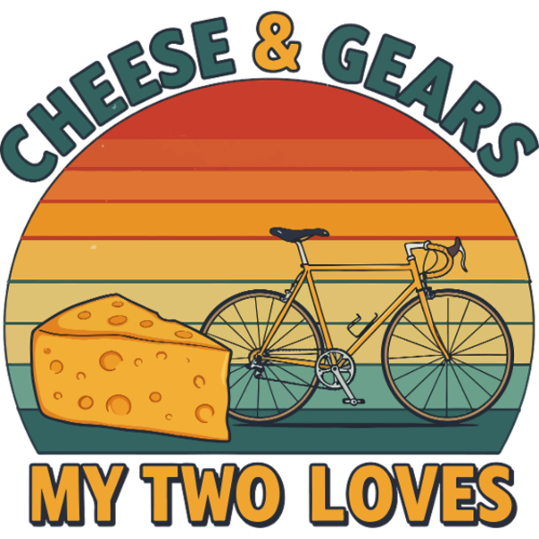 Koszulka "Cheese & Gears: Moje dwie miłości!"
