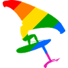 LGBTQ Pride Wingsurfing Design Gift