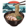 Ramen and sunset