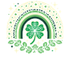 Saint-Patrick trèfle arc-en-ciel design