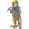 Monkey Miner Pickaxe Mining