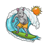 Rat Summer Surfer