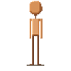 High Resolution Ironisches Pixelart Fun Design