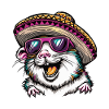 Hamster Funny Sombrero
