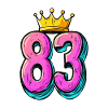 83 Numéro Jersey Couronne