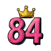 84 Numéro Jersey Couronne