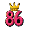 86 Numéro Jersey Couronne