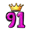 91 Numéro Jersey Couronne