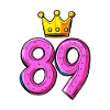 89 Number Jersey Crown