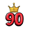 90 Number Jersey Crown