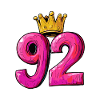 92 Number Jersey Crown