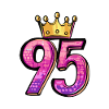 95 Numéro Jersey Couronne