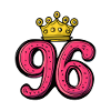 96 Numéro Jersey Couronne