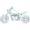 Neon Inline Classic Moto Motif