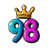 98 Number Jersey Crown