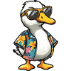Gans Comic Lustig Sommer