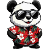 Panda Comic Funny Summer
