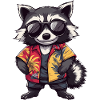 Raccoon Funny Summer