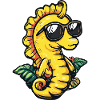 Seahorse Funny Summer