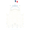 Louvre Paris, Palace-Museum Facade, France