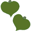 Heart Pendant Green Two