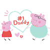 Peppa Pig Design No. 1 Daddy: Peppa & Daddy Pig